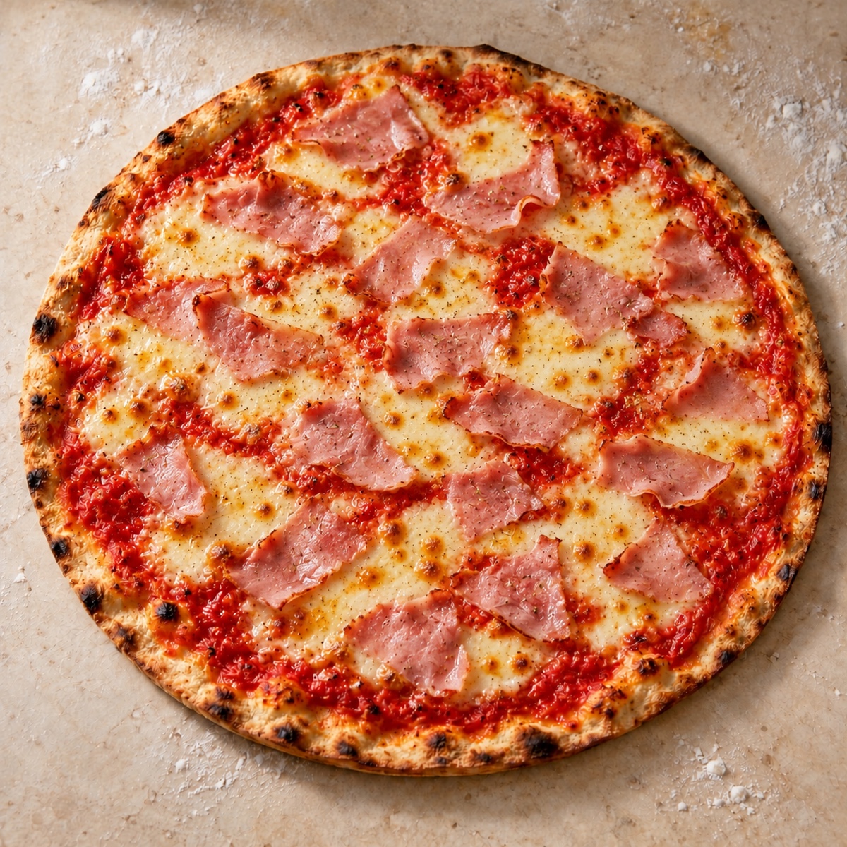 Pizza Prosciutto mit Schinken