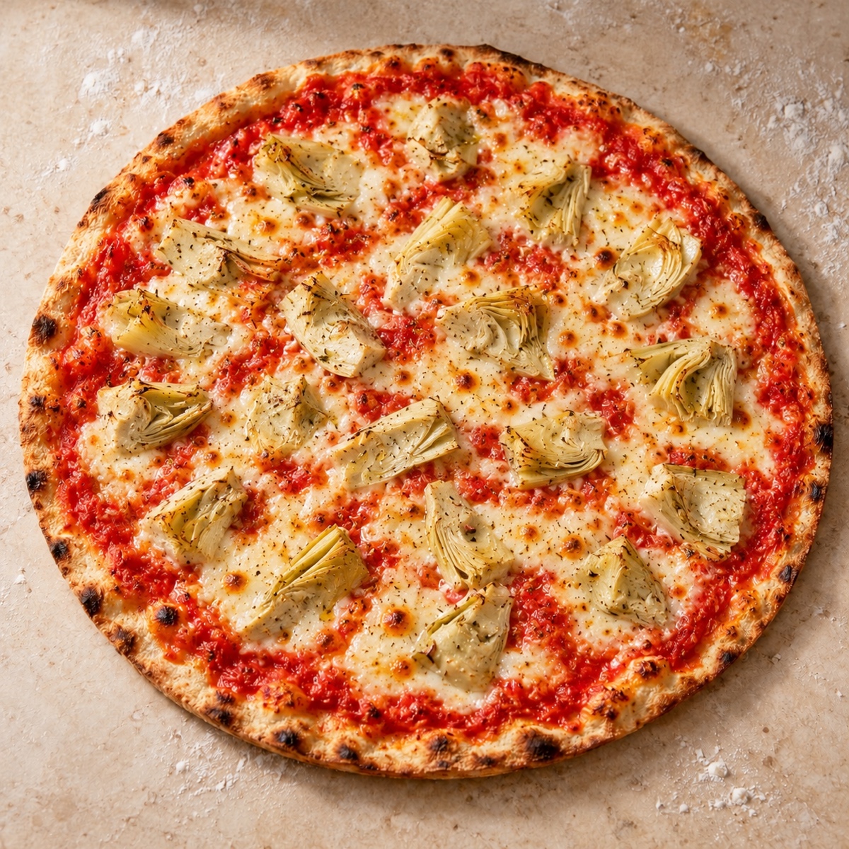 Pizza Carciofi mit Artischocken